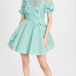 $1750 Zimmermann High Tide Lift off Floral Dress size 8